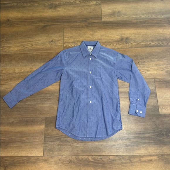 JB Jr Blue Dress Shirt - size boys 12 - Picture 1 of 4